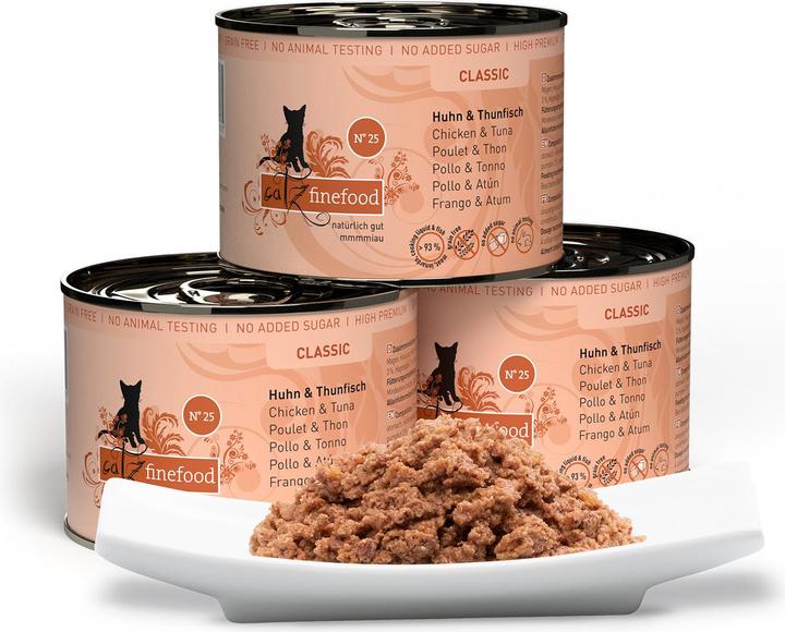 Produktbild Catz Finefood No.25 Huhn & Thunfisch (Adult, 1 Stk., 200 g)