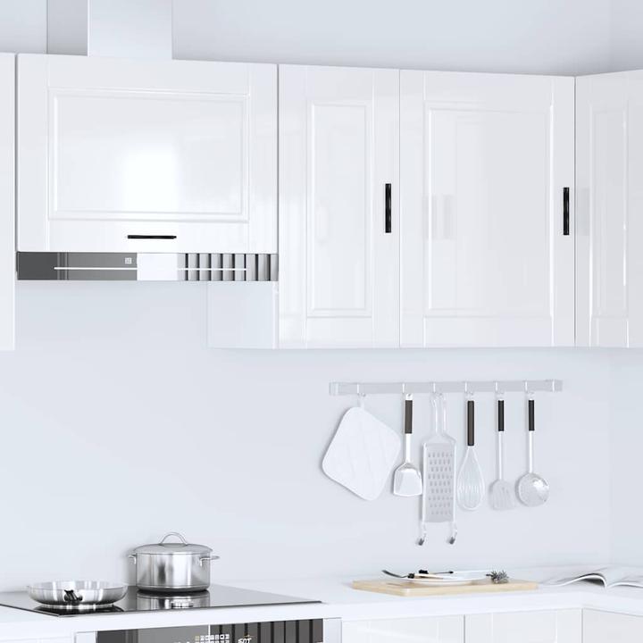 Immagine prodotto VidaXL Parete attrezzata per cucina Porto in legno bianco lucido (30 x 31 x 60 cm)
