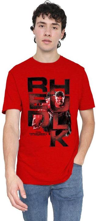 Immagine prodotto Captain America Maglietta Hulk Rosso Logo Adulto Unisex (M)