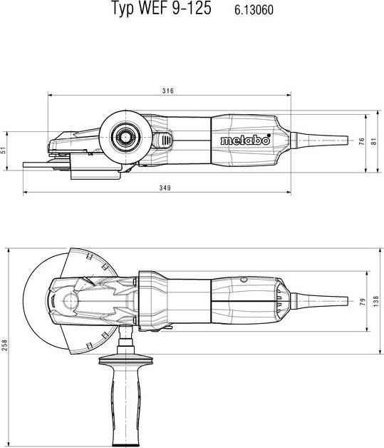Actual product image Metabo WEF 9-125 Quick flat head (125 mm)