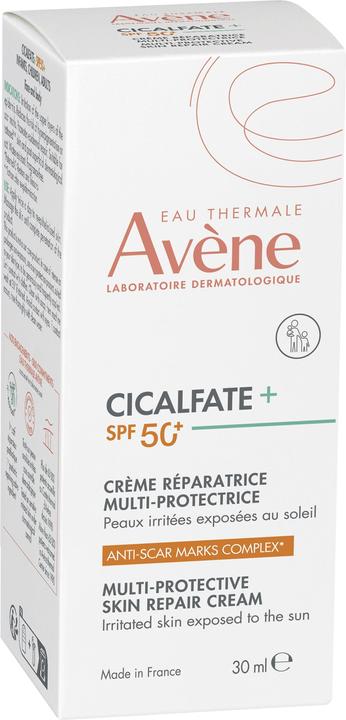 Produktbild Avène Cicalfate + Multischützende Hautreparatur-Creme (30 ml, 24h Creme, SPF 50+)