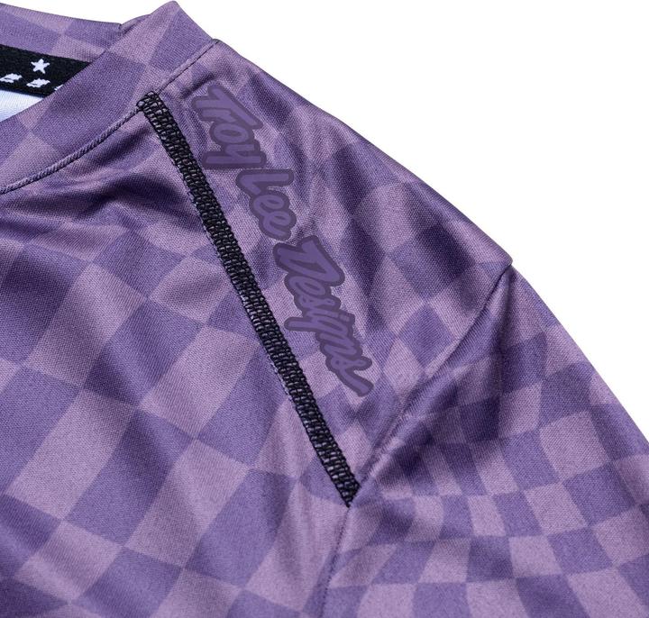 Image du produit Troy Lee Designs Womens Lilium LS Jersey, Twisted Checkers, deep purple, XL (XL)