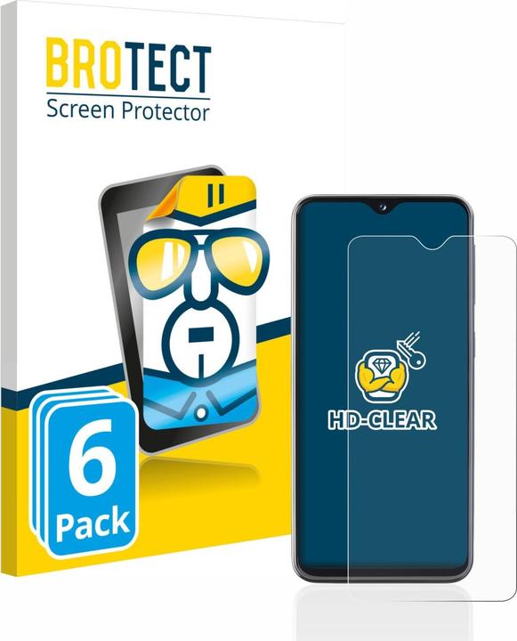 Produktbild BROTECT Schutzfolie Displayschutz Klar (6 Stück, Samsung Galaxy A20e)