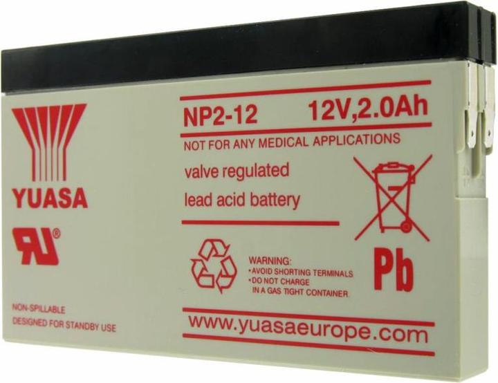 Actual product image Yuasa Battery NP2-12 (12 V, 2 Ah)