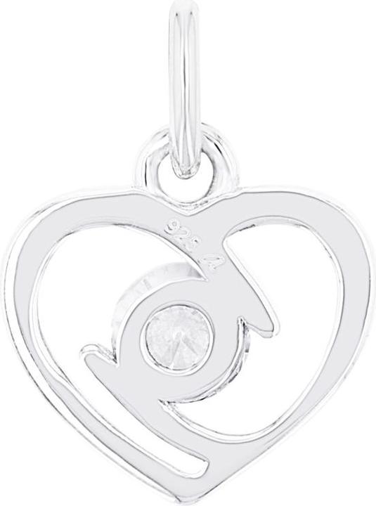 Produktbild Amor Anhänger für Damen, 925 Sterling Silber, Zirkonia synth. | Herz (Silber 925)