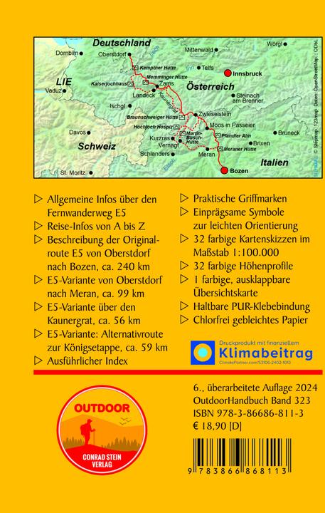 Produktbild E5 Oberstdorf - Meran/Bozen (Deutsch, Christian K. Rupp, 2024)