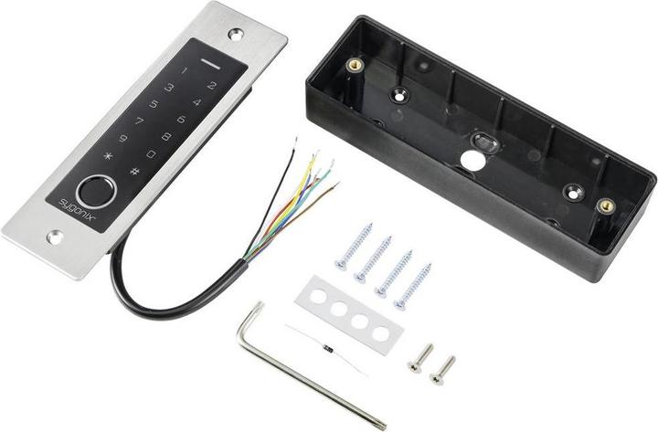 Productafbeelding Sygonix SY-5231014 Vingerafdruk/RFID-toegangssysteem inbouw 12 V/DC, 18 V/DC IP (Vingerafdruk, Sleutelkaart)