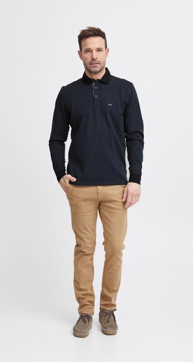 Actual product image FQ1924 FQPETER two tone polo pique LS 21900726 (L)
