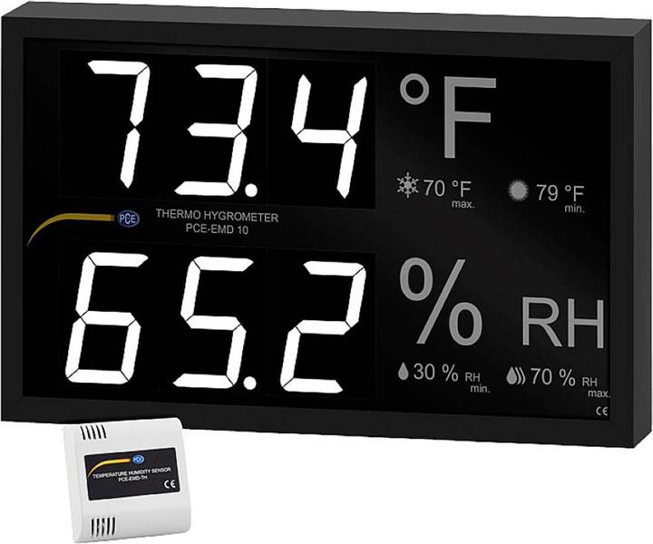 Actual product image PCE Instruments PCE-EMD 10 Panelmeter 0 to 99.9 % rH (Measuring device case)