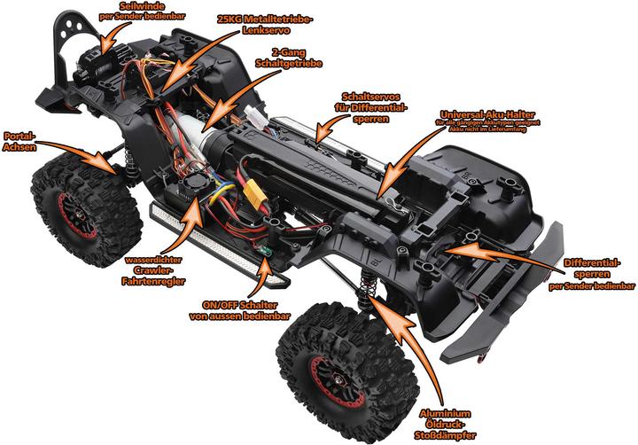 Actual product image DF-Models DF-4S Pro Crawler (RTR Ready-to-Run)