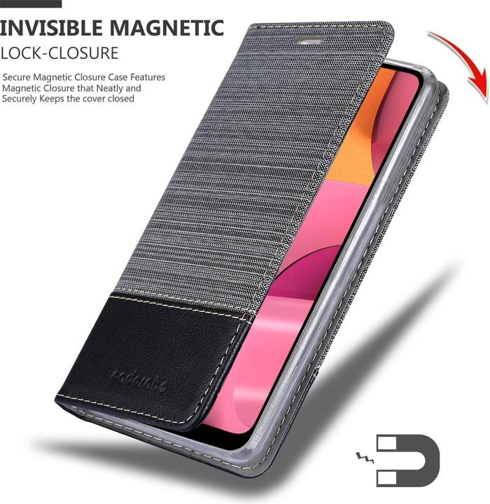 Produktbild Cadorabo Book Jeans Optik Cover (TCL A30, Samsung Galaxy M10s, Samsung Galaxy A20)