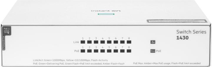 Produktbild HPE Aruba Instant On 1430 PoE Switch R8R46A (8 Ports)