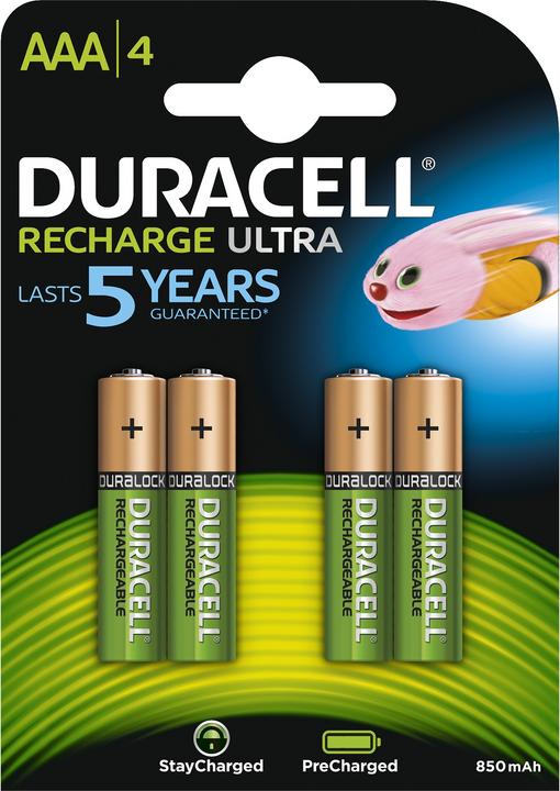 Image du produit Duracell Recharge Ultra (4 pcs, AAA, 900 mAh)