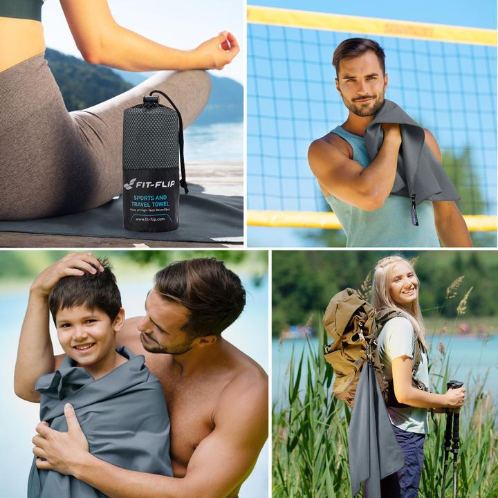 Actual product image Fit-Flip Towel with bag (50 x 100 cm)