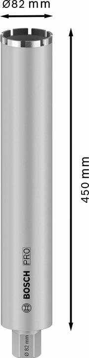 Image du produit Bosch Professional Zubehör PRO Core Cutter wet, 82 x 450 mm, 1 1/4-inch UNC (82 millimètres)