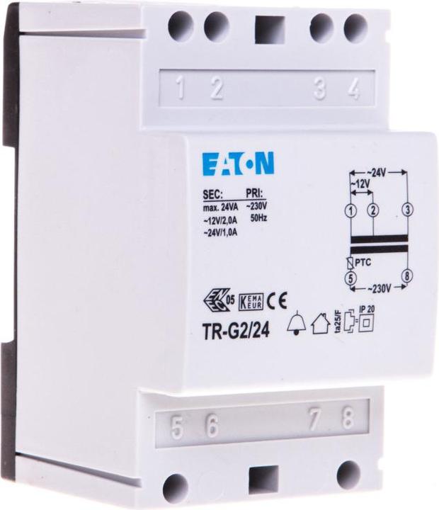 Image du produit Eaton Electric GmbH Transformateur de sonnerie 230V 12-24V 2-1A TR-G2