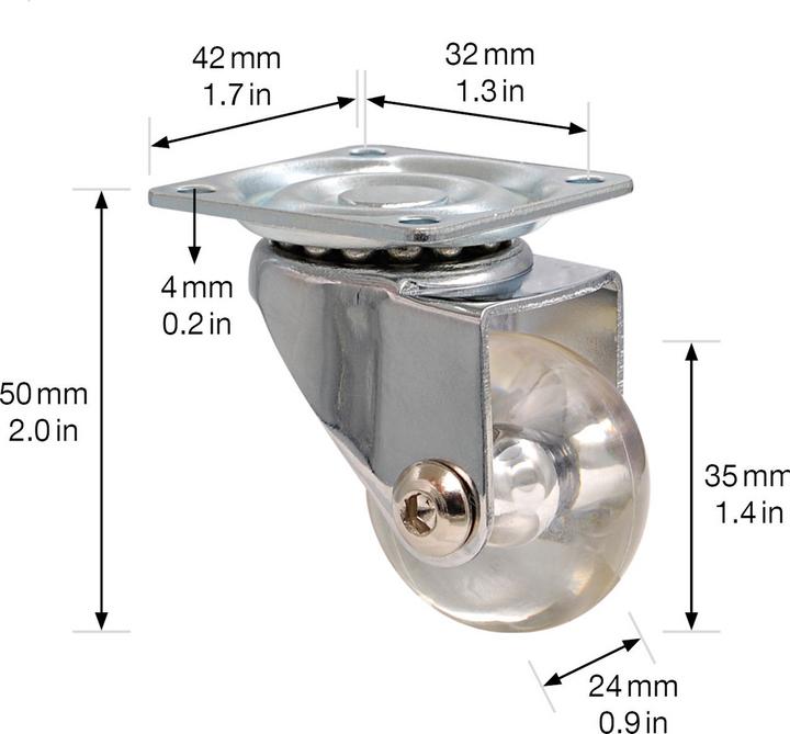 Produktbild Wagner System Design-Lenkrolle