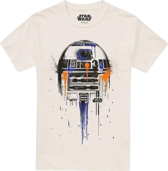 Immagine prodotto Star Wars Maglietta R2-D2 Goccia di Vernice Uomo (XL)