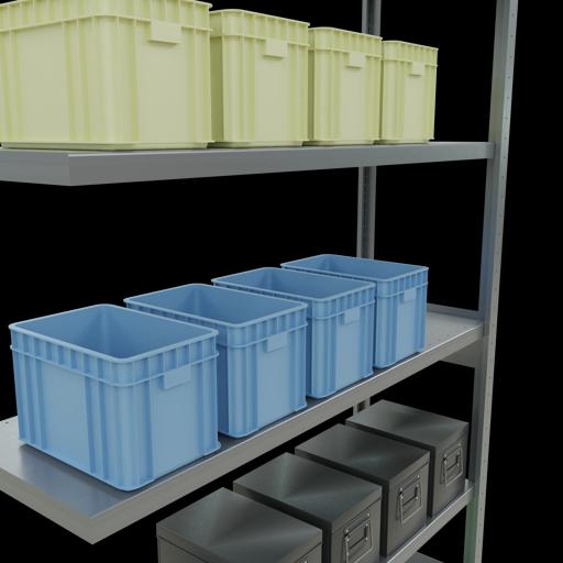 Actual product image Schulte Lagertechnik MULTIplus250 boltless add-on bay system with length bolts