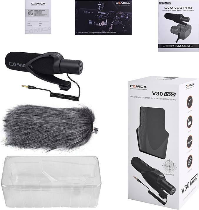 Produktbild Comica Super Cardioid Condenser Shotgun Microphone (Black)