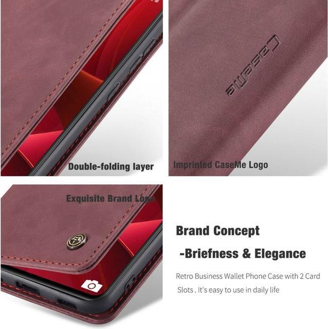 Produktbild Caseme Leder Flip Wallet Case Hülle (Samsung Galaxy S20 FE)