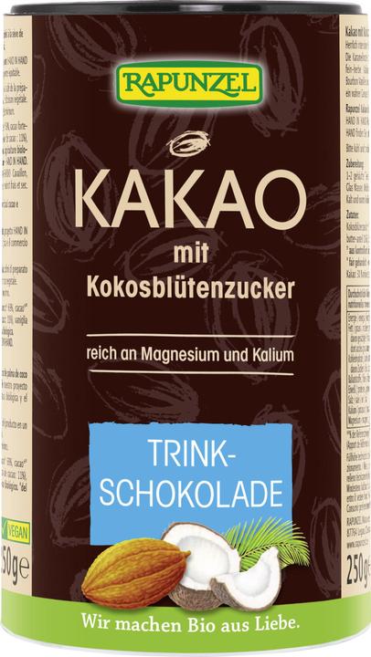 Rapunzel Kakao mit Kokosblütenzucker Trinkschokolade Bio (250 g)