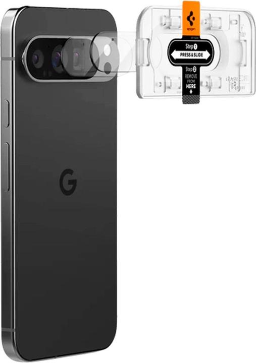 Image du produit Spigen EZ Fit Protecteur de caméra en verre trempé Google Pixel 9 Pro 2-Pack (2 pièce(s), Google Pixel 9 Pro)