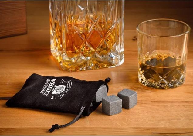 Produktbild G. Wurm Whisky Stein Set, Eiswürfel aus Basalt Stein 2x2x2 (3 dl, 6 x, Whiskygläser)