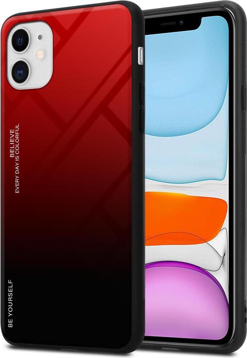 Produktbild Cadorabo TPU 2 Farben Glas Cover (Apple iPhone 11)