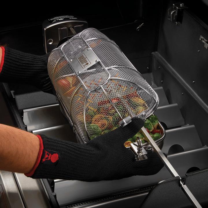 Actual product image Weber Crafted rotating spit basket