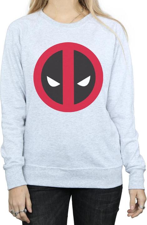 Actual product image Womens/Ladies Deadpool Large Clean Logo Sweatshirt (S)