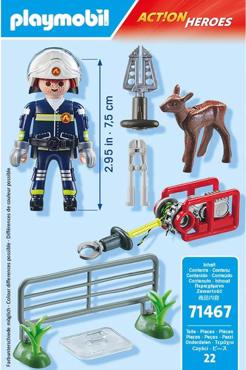 Actual product image Playmobil Fire Brigade Animal Rescue (71467, Playmobil Action Heroes)
