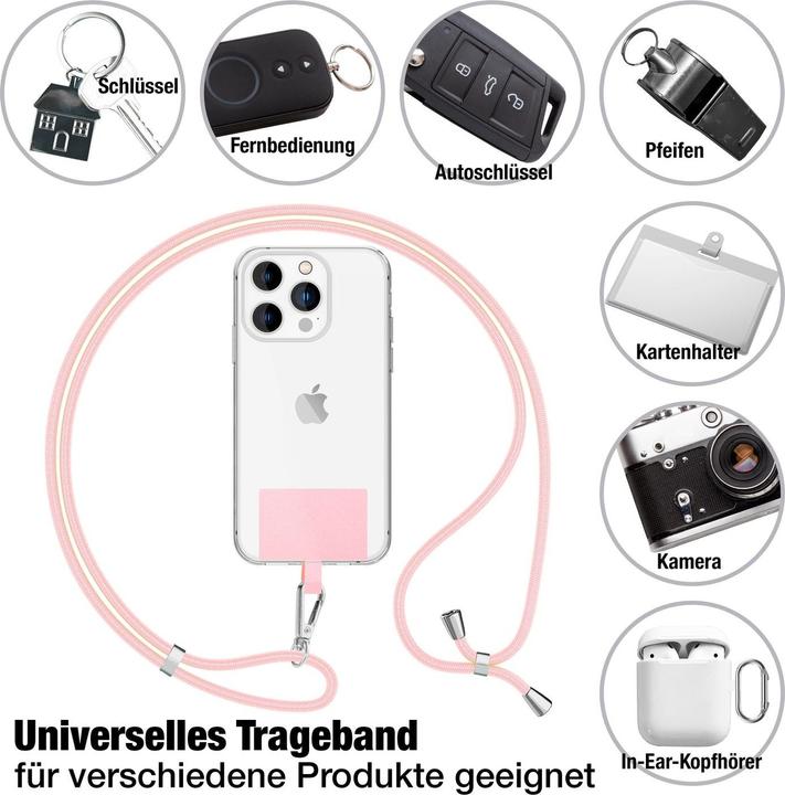 Produktbild Nalia Universal Handykette zum Umhängen mit Pad