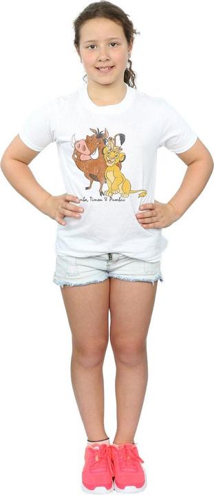 Produktbild Disney The Lion King Classic Simba Timon And Pumbaa TShirt Mädchen (152, 158)