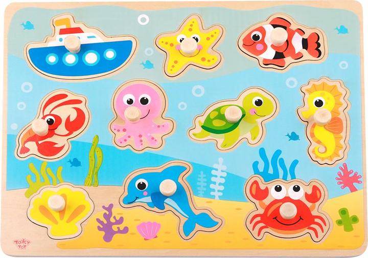Produktbild Tooky Toy Holzpuzzle Marine 11-tlg TY856