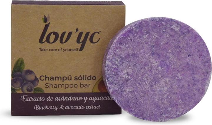Actual product image Lov'yc Lovyc Blueberry And Avocado Solid Shampoo 50g
