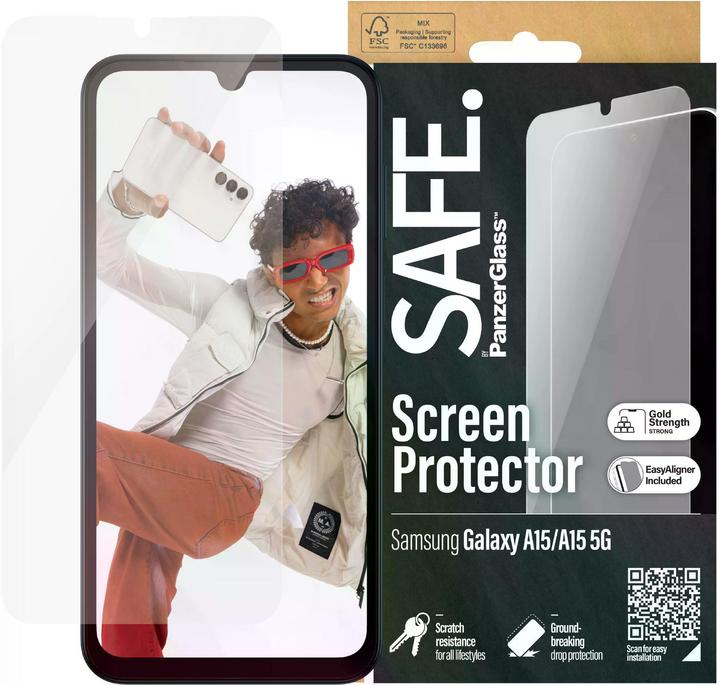 Actual product image Safe Ultra-Wide Fit (1 Piece, Samsung Galaxy A15 5G, Samsung Galaxy A15)