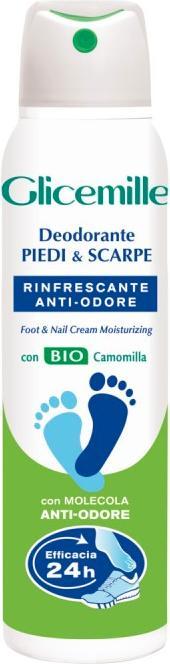 Glicemille Foot & Shoe Deodorant Spray Refreshing and Odor-Inhibiting 150ml (Fussbad, 150 ml)