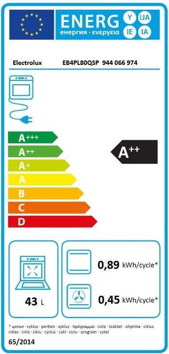 Energie-Label Electrolux EB4PL80QSP