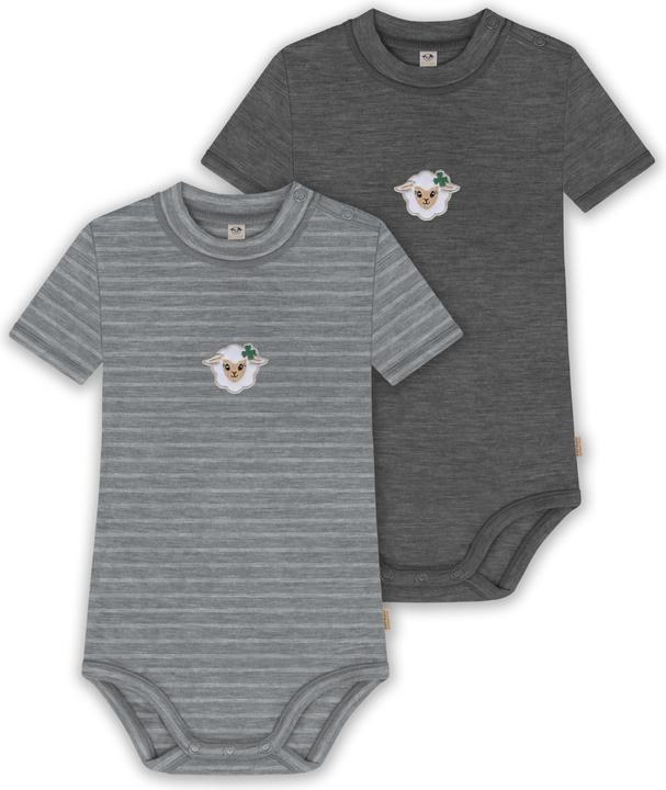Normani 2er Set Baby Merino Kurzarmbody „Tihoi" - 9321