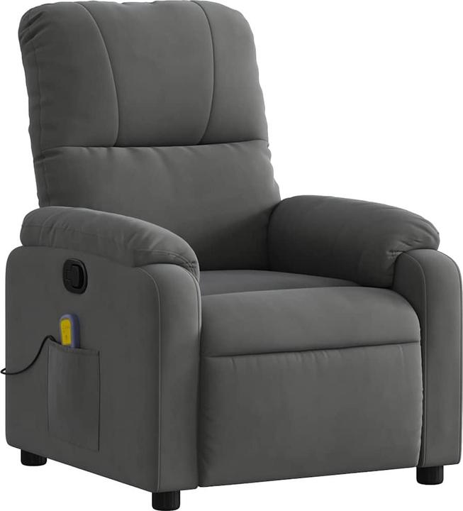 Produktbild VidaXL Massagesessel Dunkelgrau Mikrofasergewebe,Farbe