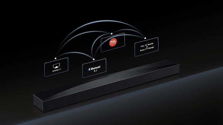 Actual product image TCL Q75H Q Class 5.1.2 Channel Sound Bar with Dolby Atmos, Ray Danz Technology, and Wireless Subwoofwer (620 W, 5.1.2 Channel)