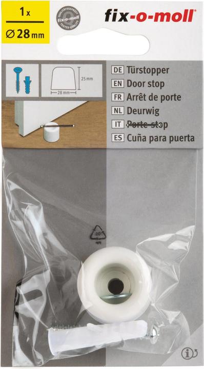 Produktbild Fix-o-moll Türstopper mit Schraube Ø 28 mm 1 x (1 Stück)