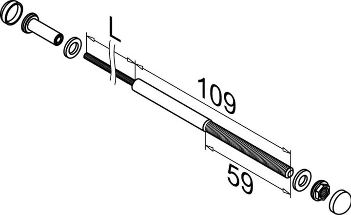 Actual product image Q-Railing Wire Rope System Q-LINE - FAST FIX (1 pcs.)