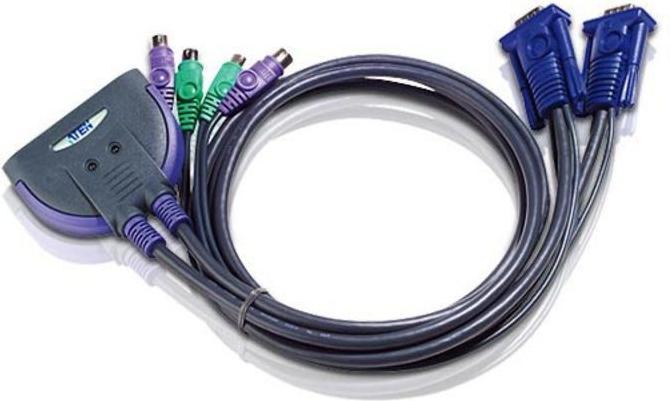 Actual product image Aten CS62S 2-Port PS/2 KVM Switch