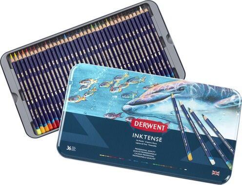 Actual product image Derwent Inktense permanent watercolour pencils (Multicoloured, Multicolor, multicolour, 36 x)