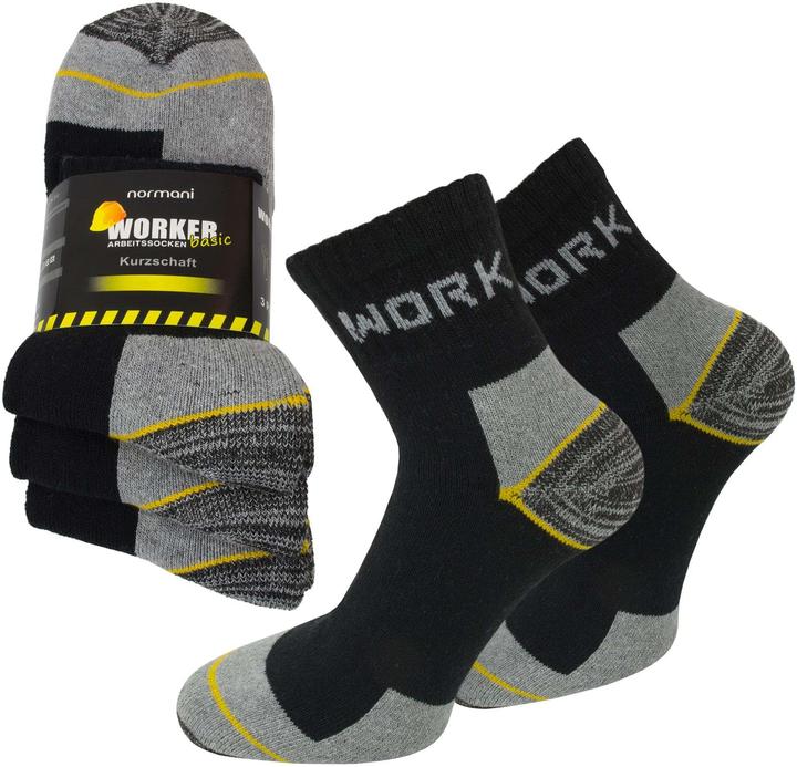 Produktbild Normani 6 Paar Kurzschaft-Arbeitssocken Work Short (6er Pack, 39 - 42)