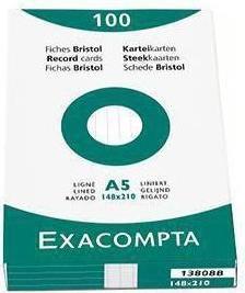 Actual product image Exacompta Index cards (55 x 74 mm, 205 g/m², 100 x)