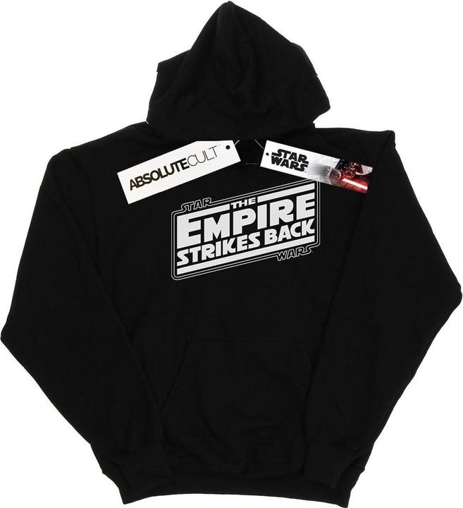 Immagine prodotto Star Wars The Empire Strikes Back Logo Felpa con Cappuccio Ragazzi (140, 146)
