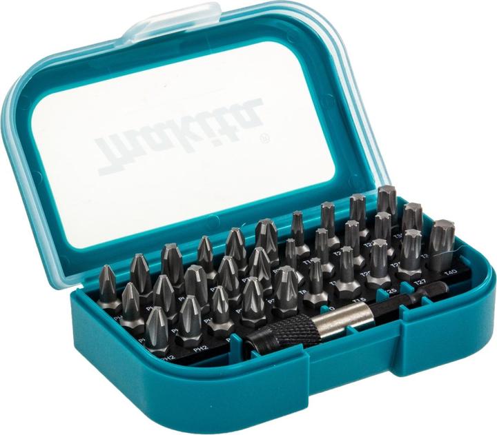 Actual product image Makita Ratchets and Bit set (Hexagon socket TX M10, Hexagon socket TX M15, Hexagon socket TX M20, Hexagon socket TX M30, Cross Phillips PH M1, Cross Phillips PH M2, Cross Pozidriv PZ M1, Cross Pozidriv PZ M2, Cross Phillips PH M3, Hexagon socket TX M40)